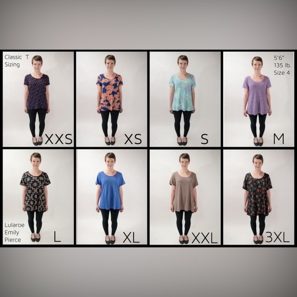 LulaRoe Classic T, Short Sleeve, Scoop Neck Flowy, High-Low Hem S (or M 6-8) NWT - Picture 12 of 13